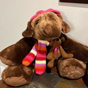 Nutmeg Dog Pup Plush Stuffed Animal Gottschalk 100th Anniversary EUC